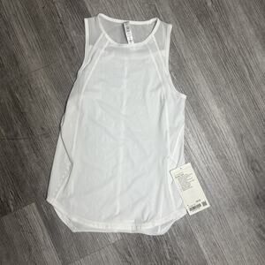 NEW Authentic lululemon Sculpt Tank Top Classic Fit, Hip Length. NWT White 0